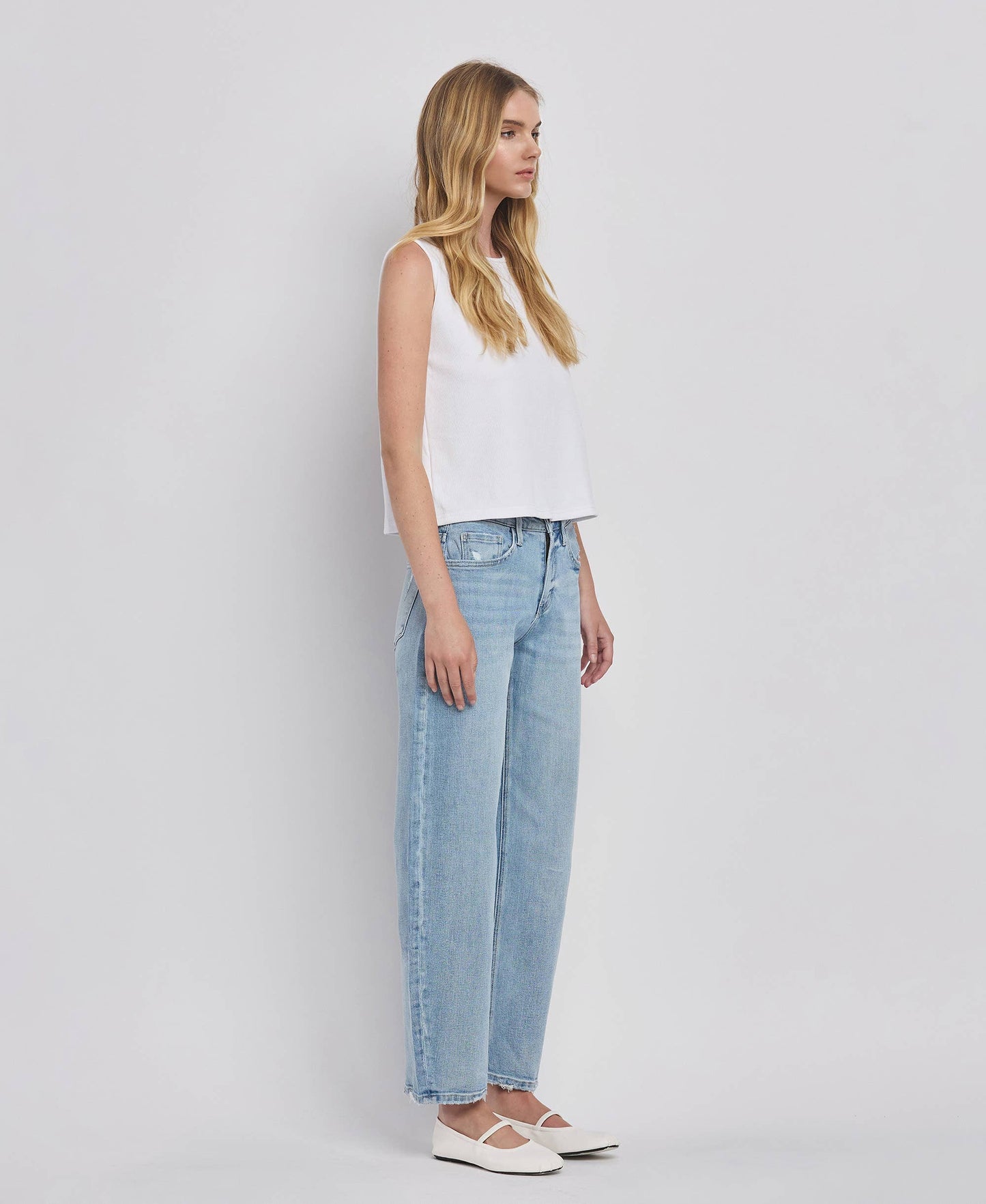 High Rise Barrel Jean