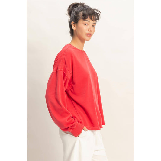 Livie Oversized Cross Detail Open Back Top