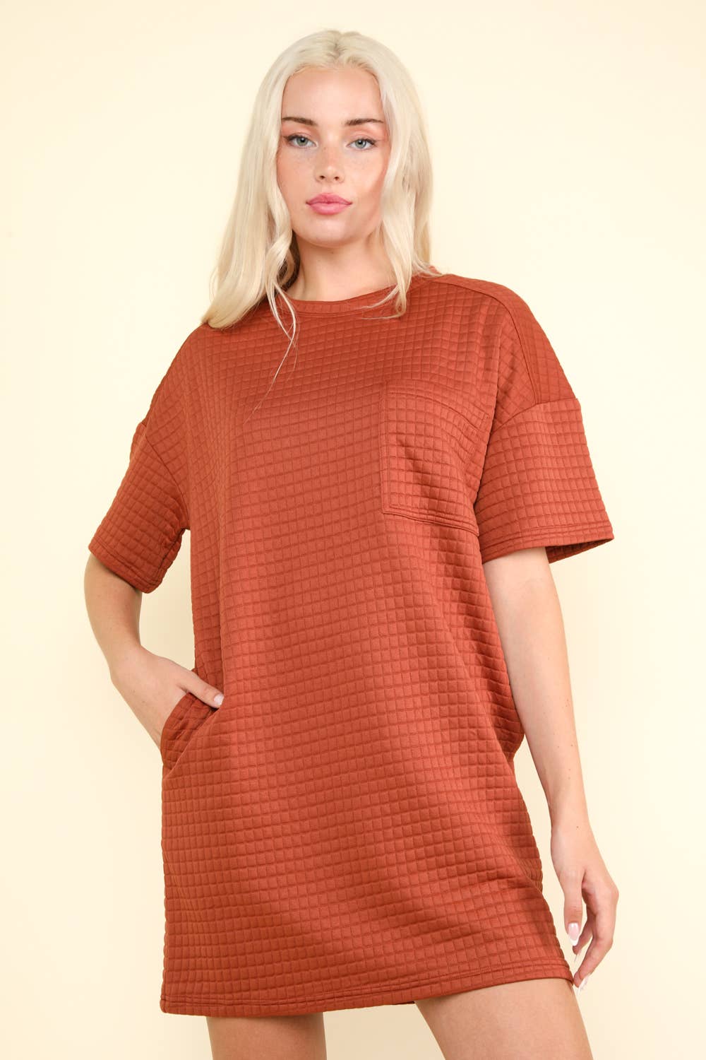 Grace Quilted Shift Dress