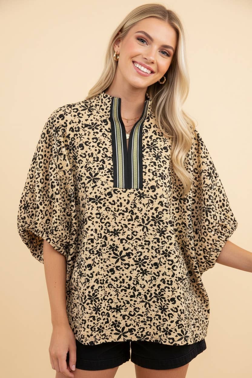 Donna Animal Print Plus Top