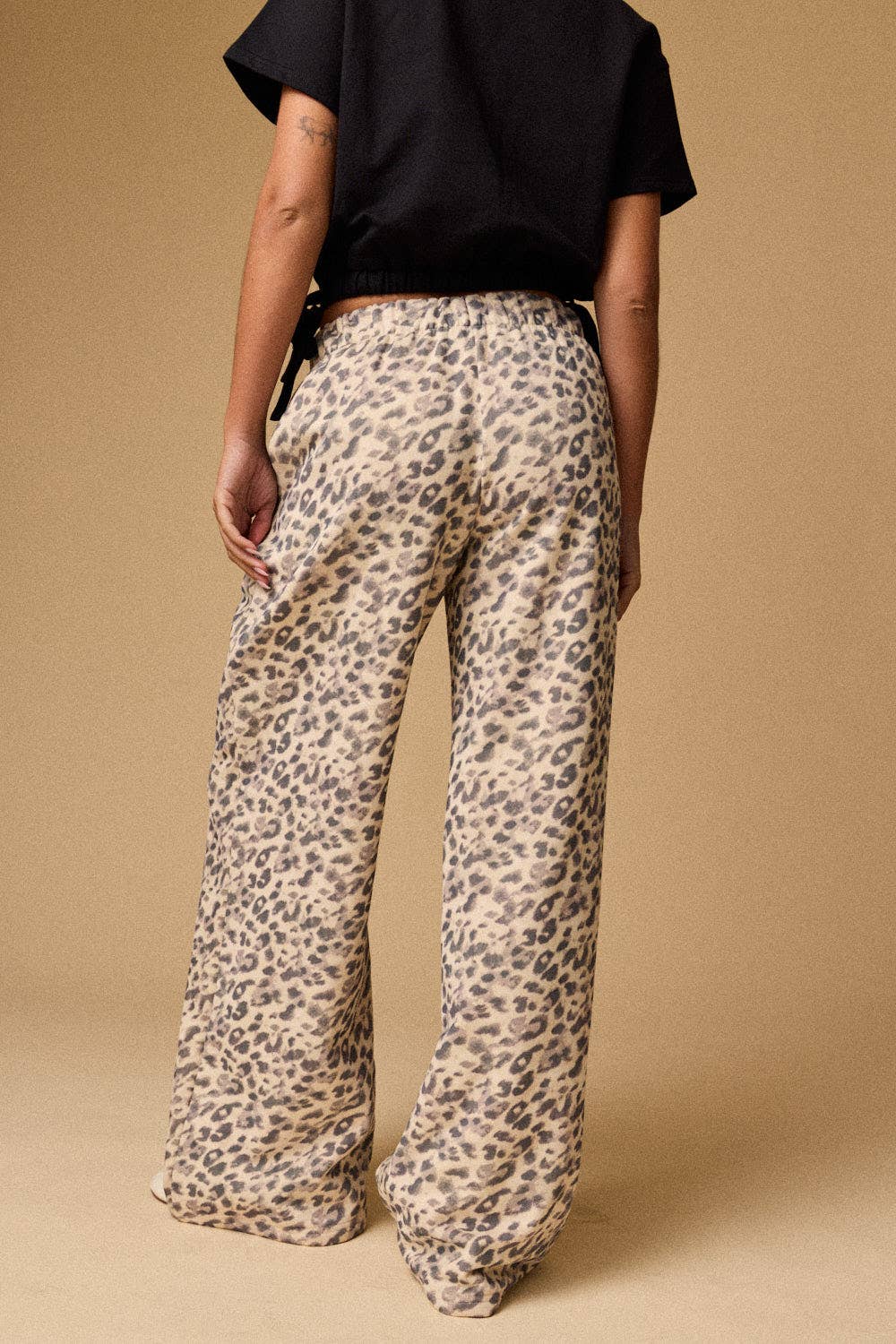 The Leopard Print Wide Leg Pants