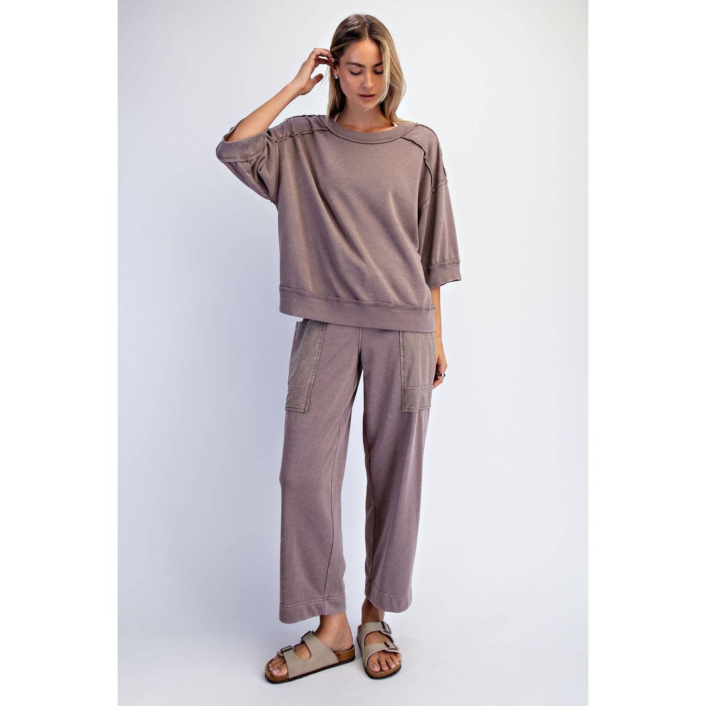 Mineral Washed French Terry Top