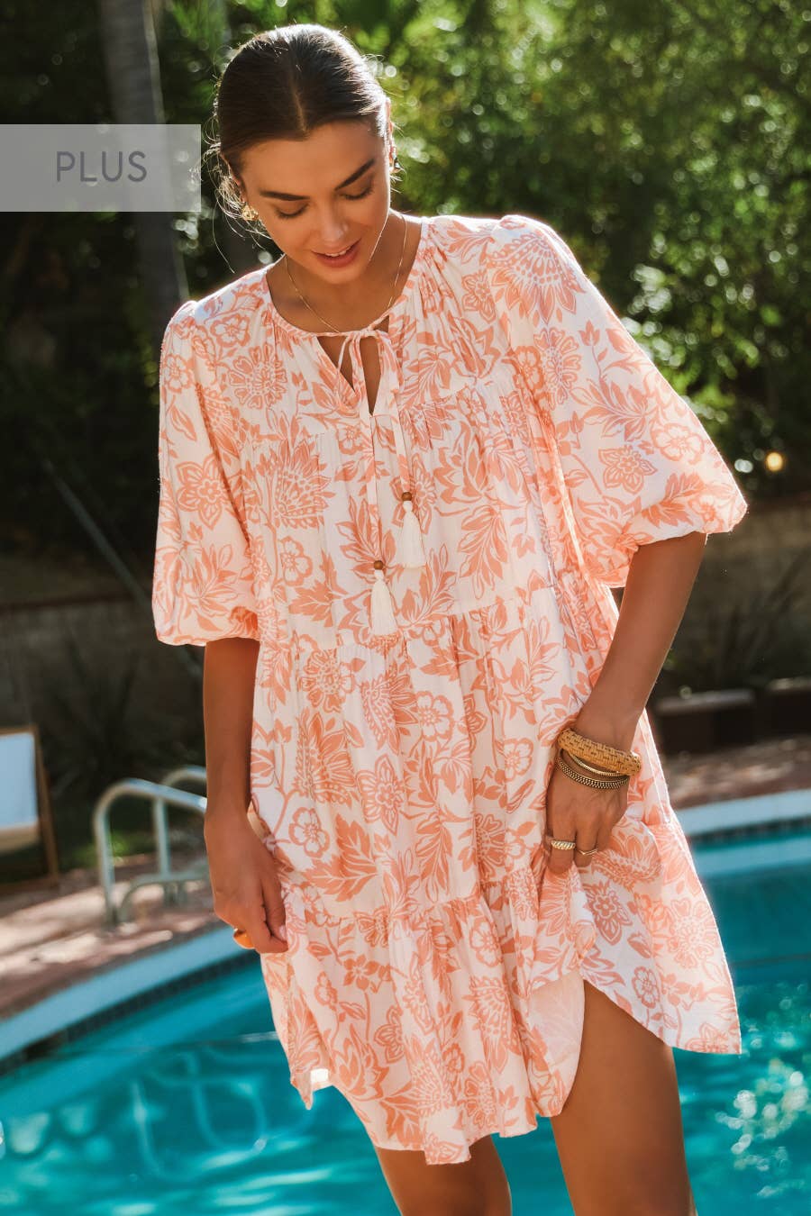 Paisley Boho Printed Baby Doll Dress