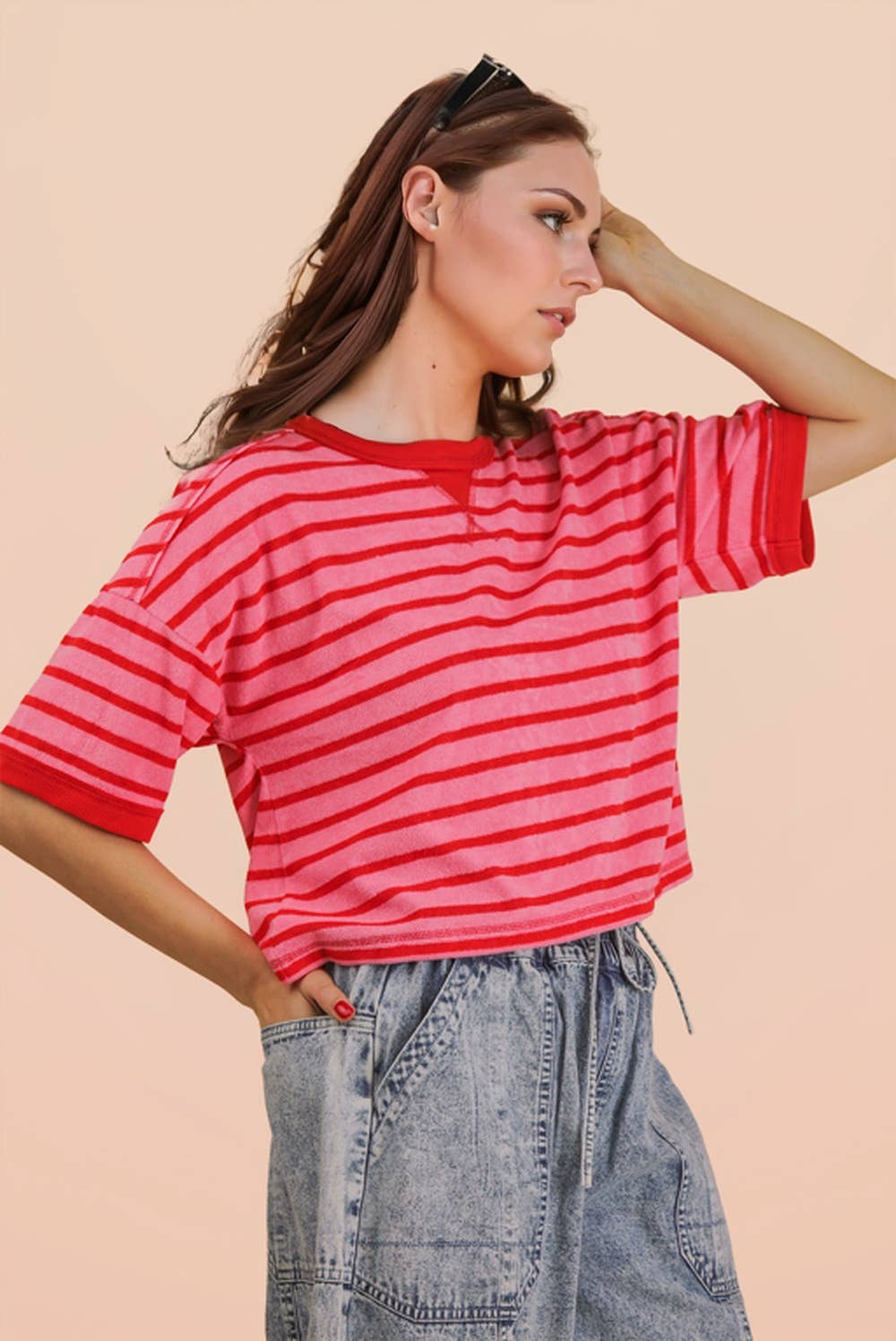 Hadley Striped Terry Top