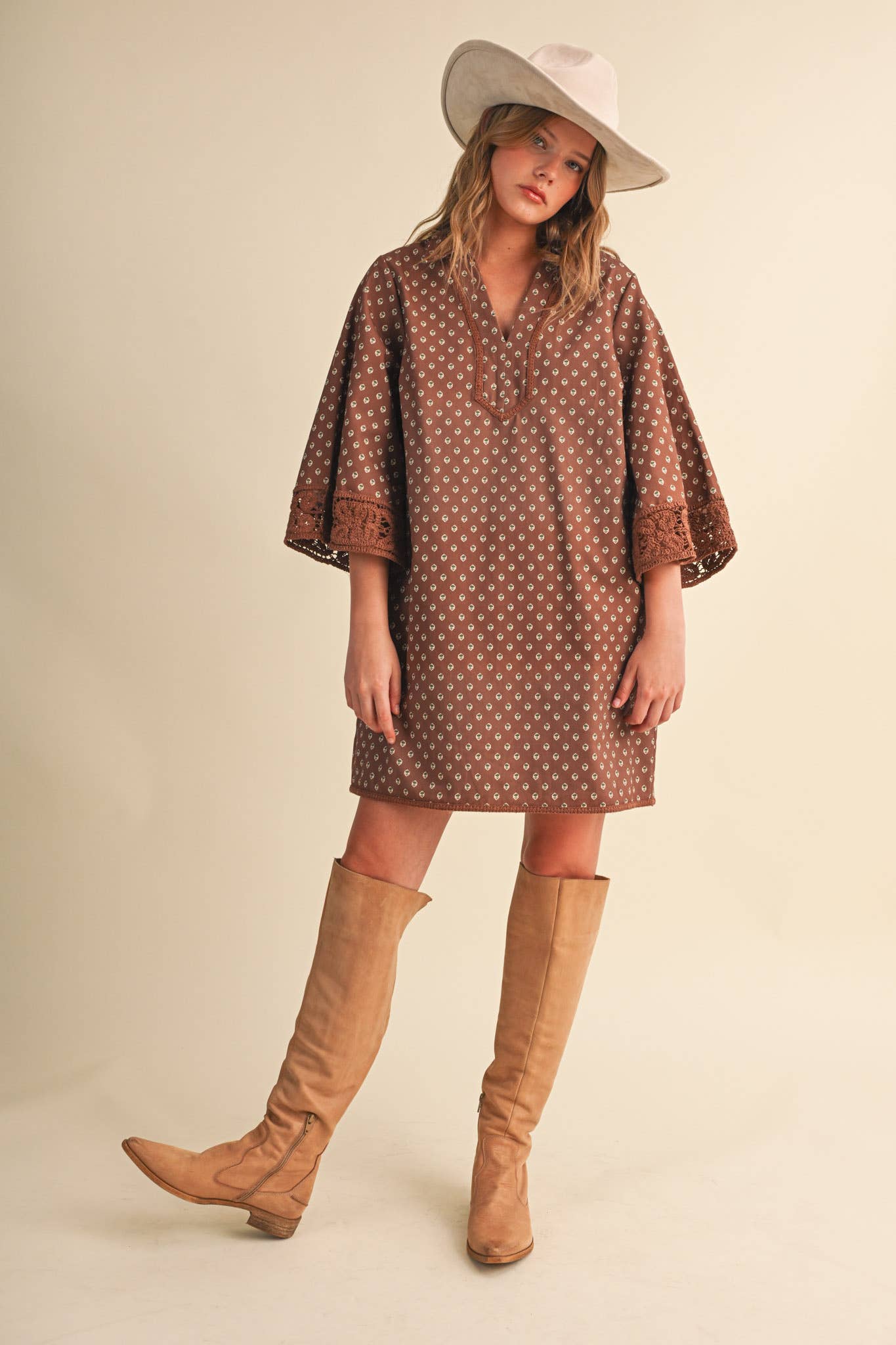 Holly Crochet Trim Dress