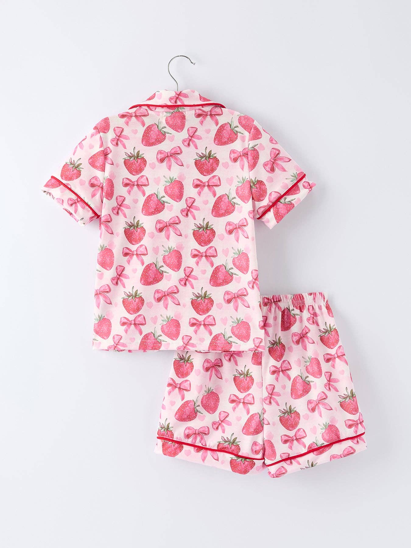 Strawberries and Bows PJ set