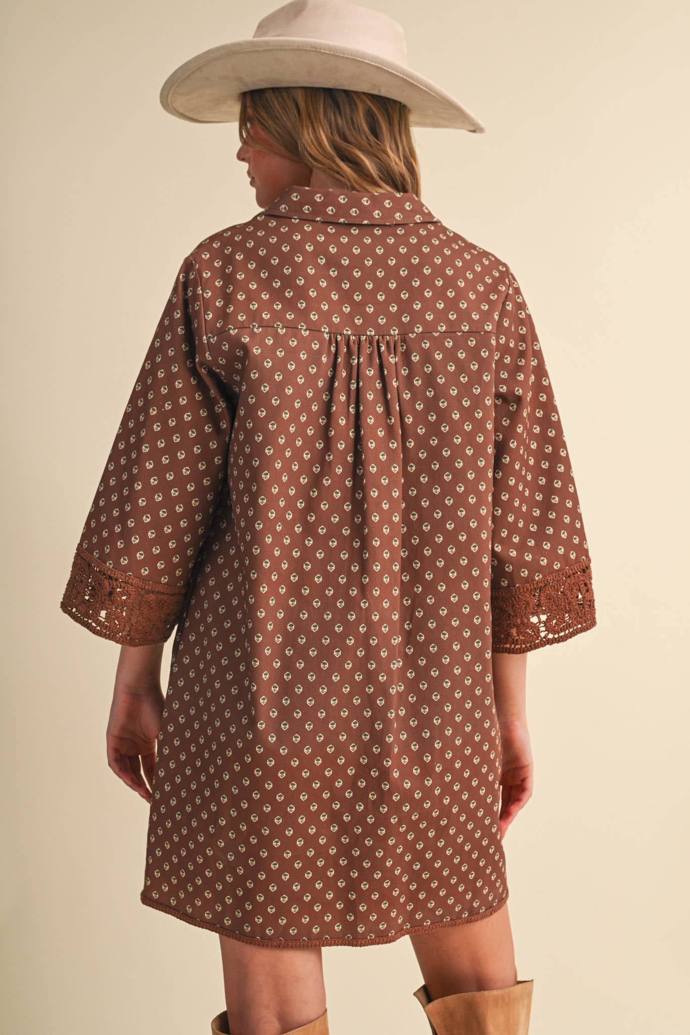 Holly Crochet Trim Dress