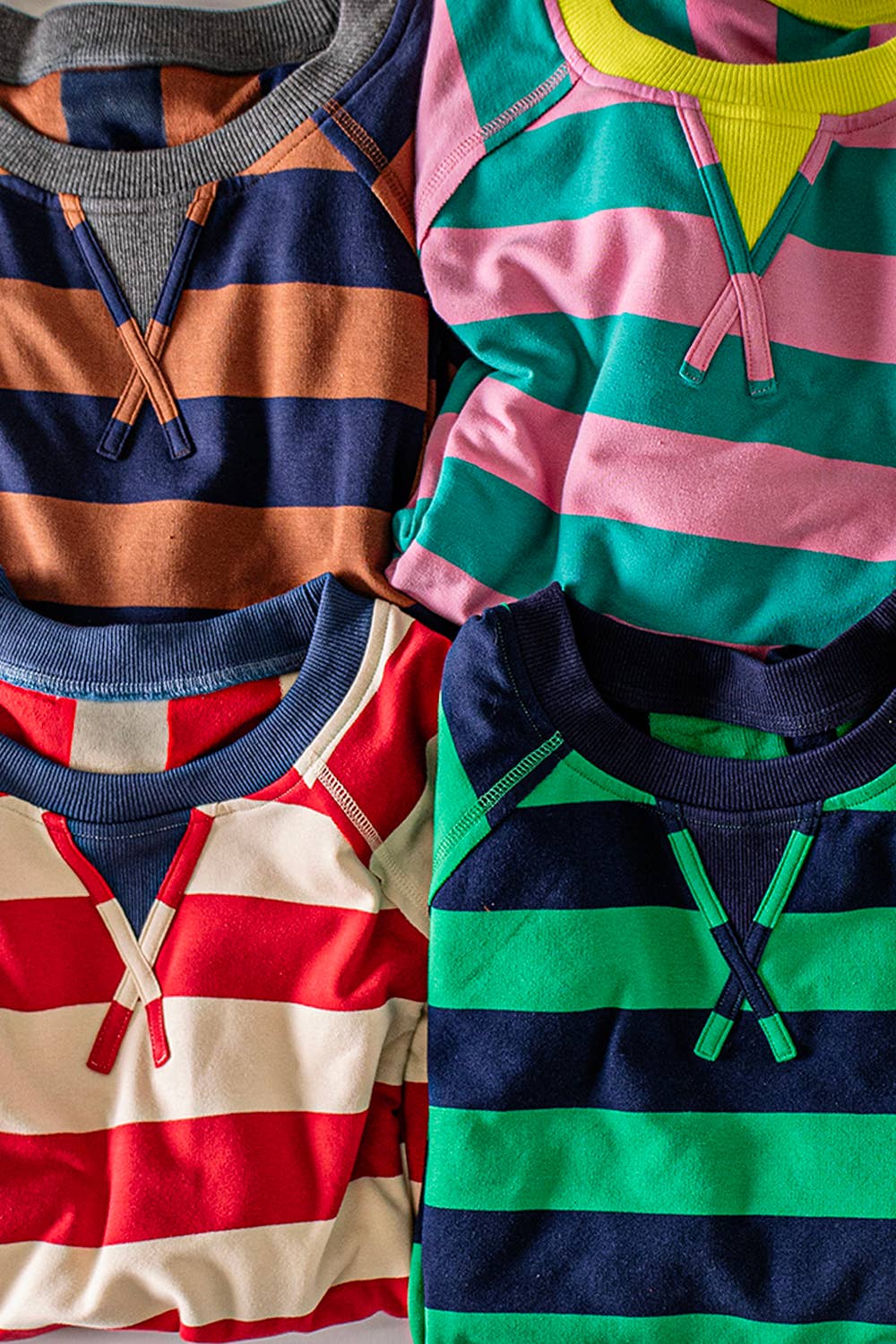 Sally Striped Cropped Top
