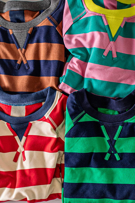 Sally Striped Cropped Top