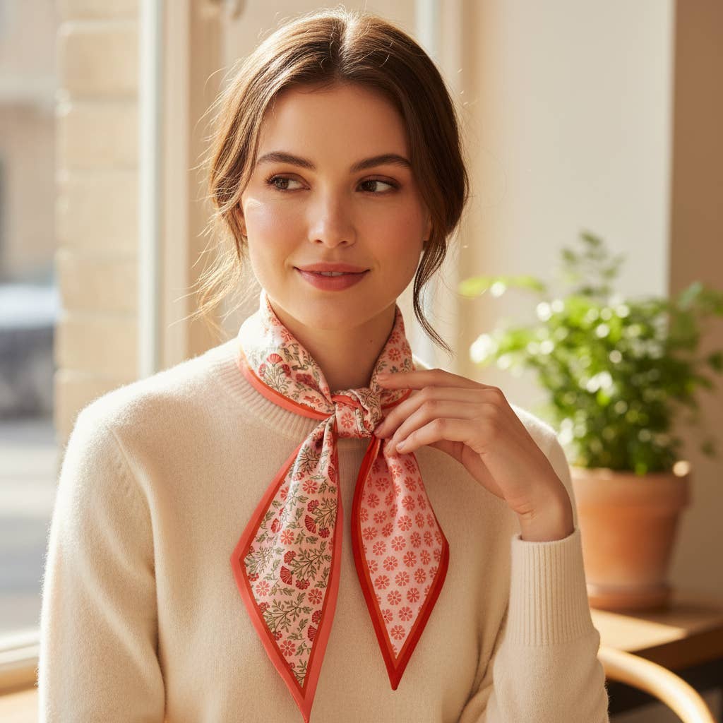 Twirl & Tie Scarf Accessory–Everbloom Dusty Rose