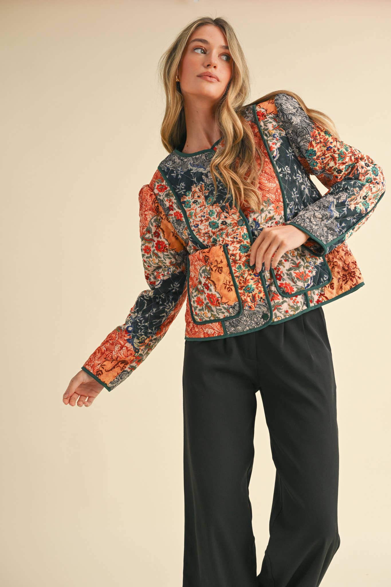 Patchwork Quilted Jacket