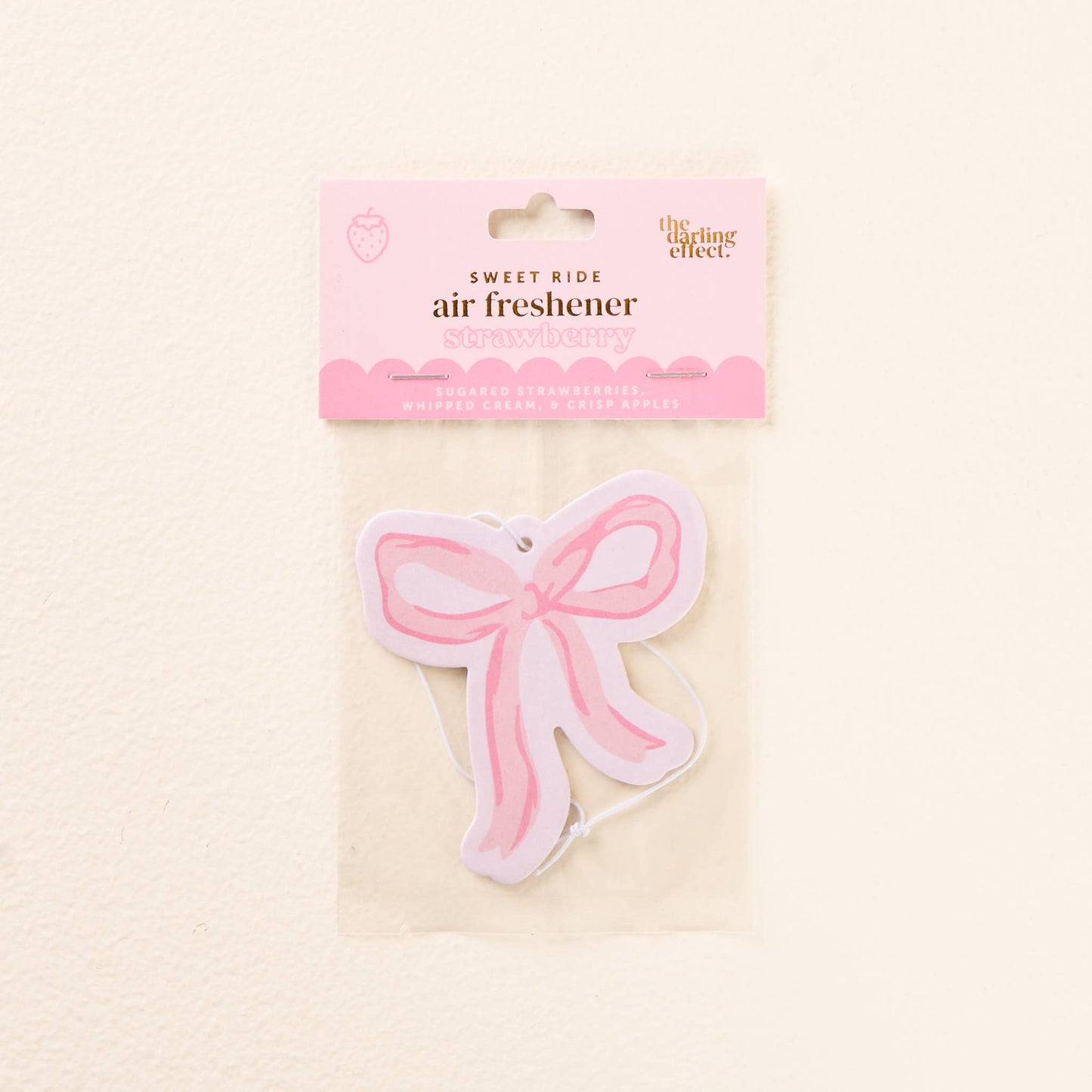 Sweet Ride Car Air Freshener-Bow Pink