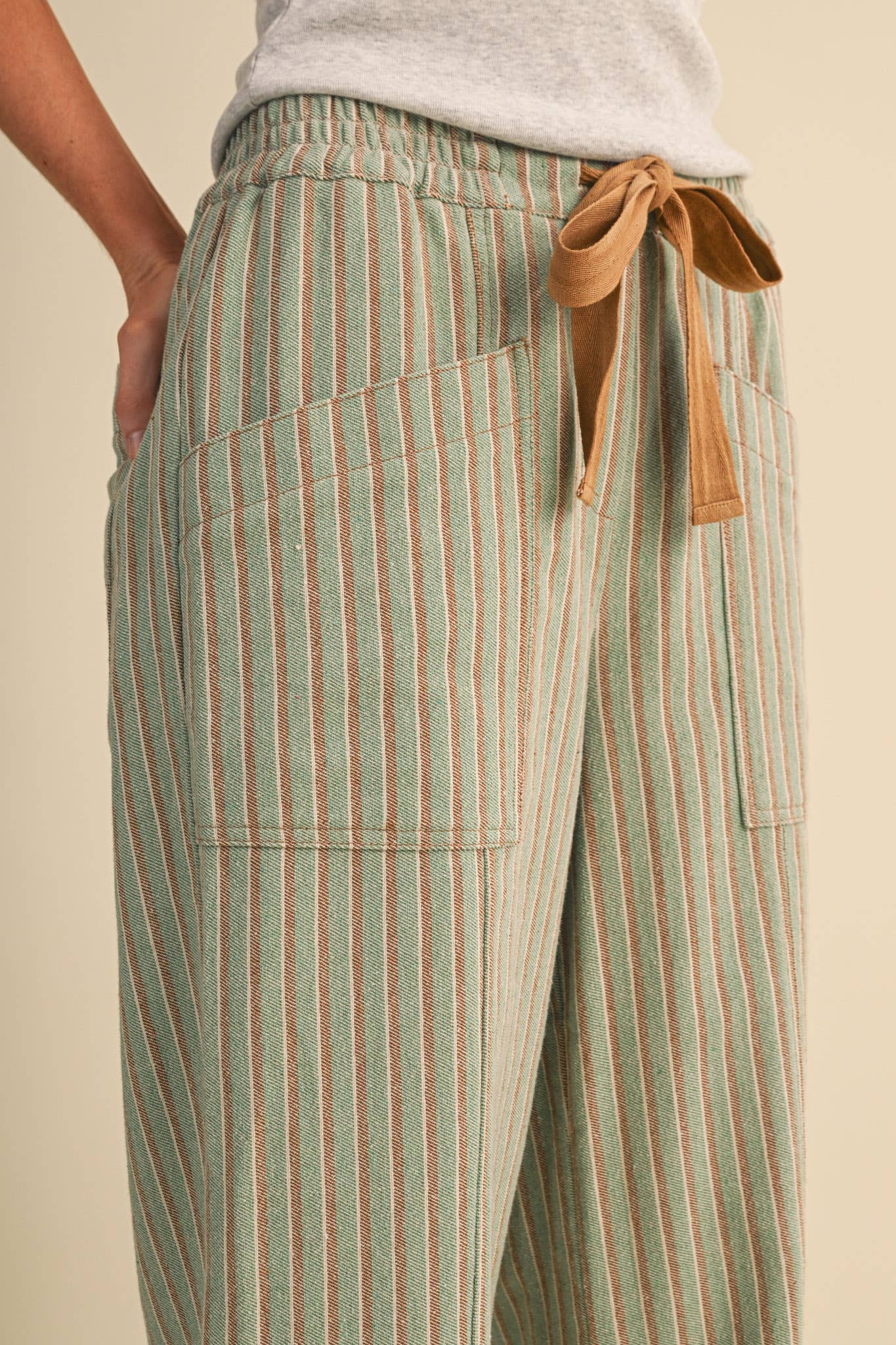 Meadow Stripe Drawstring Pants