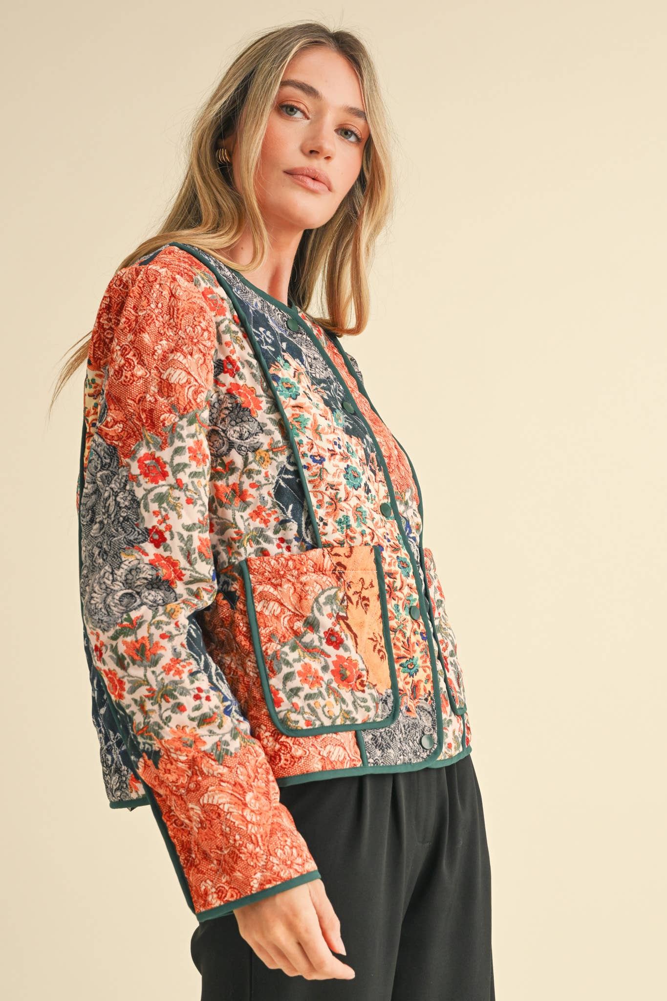 Patchwork Quilted Jacket