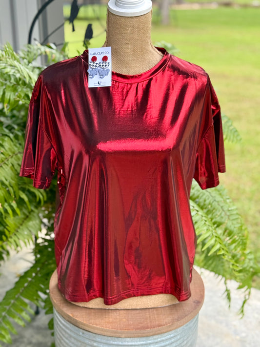 The Metallic Shimmer Top