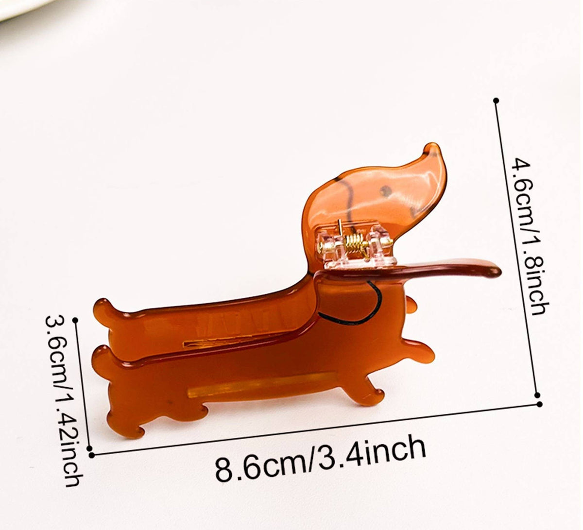 Dachshund  Hair Claw Clip