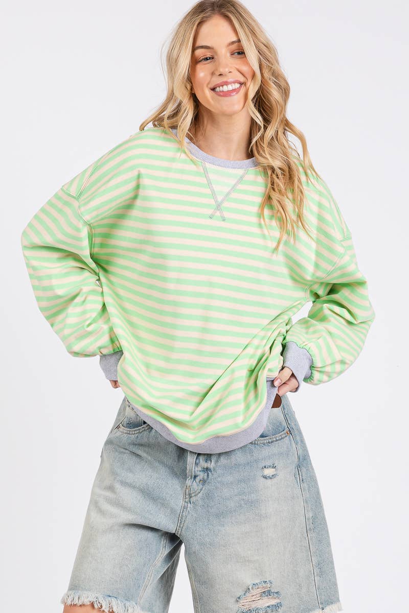 June Striped Sweatshirt