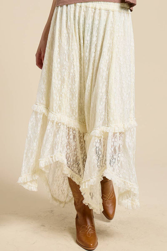 The Lace Hanky Maxi Skirt