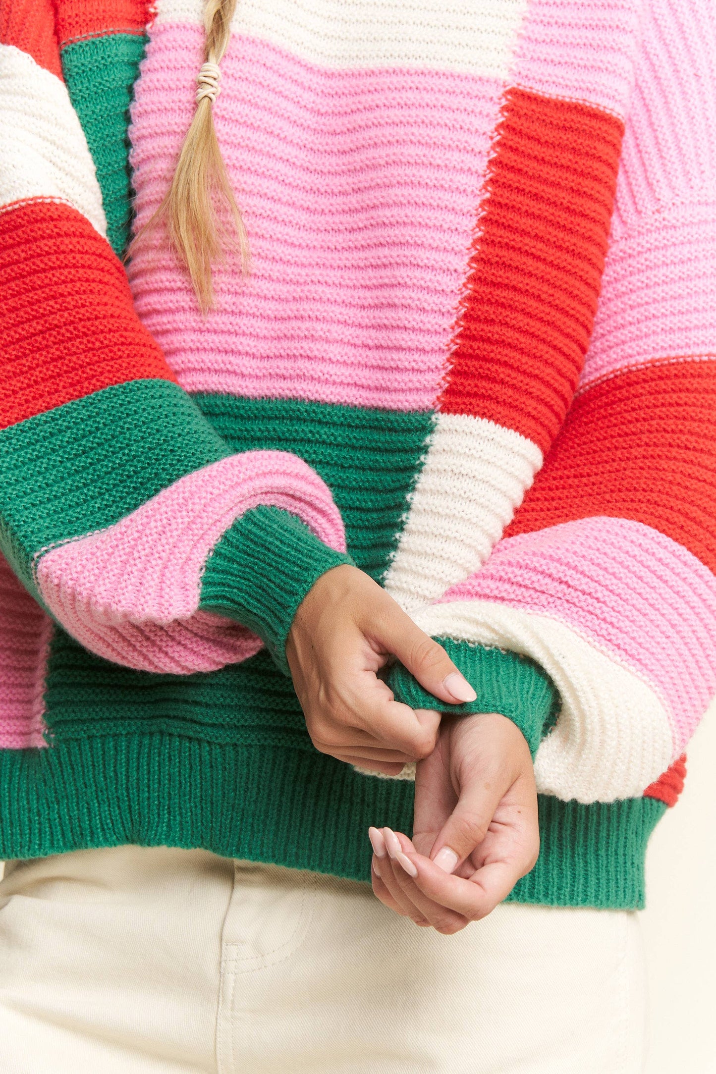 Holiday Geometric Colorful Sweater
