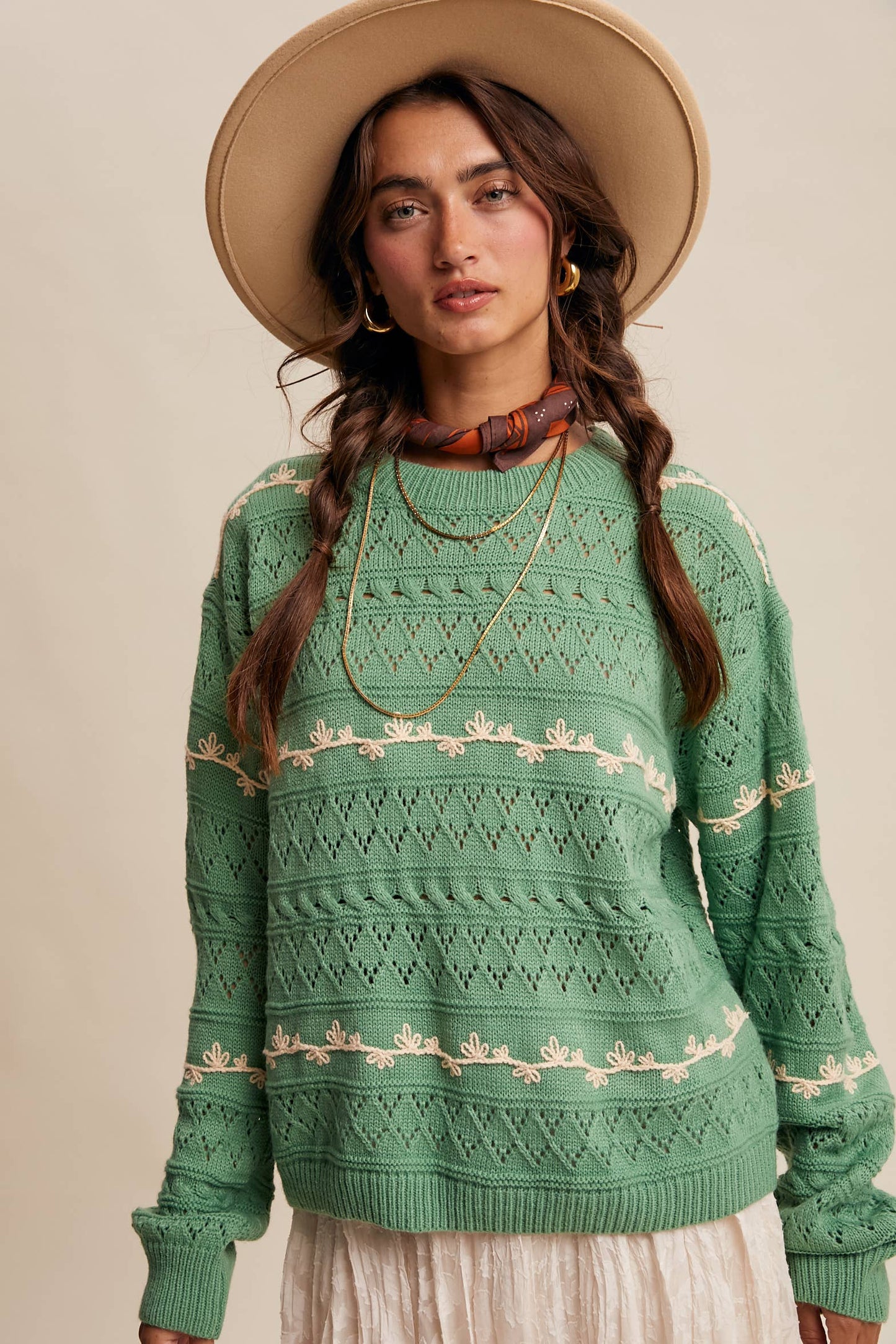 Lauren Embroidered Sweater