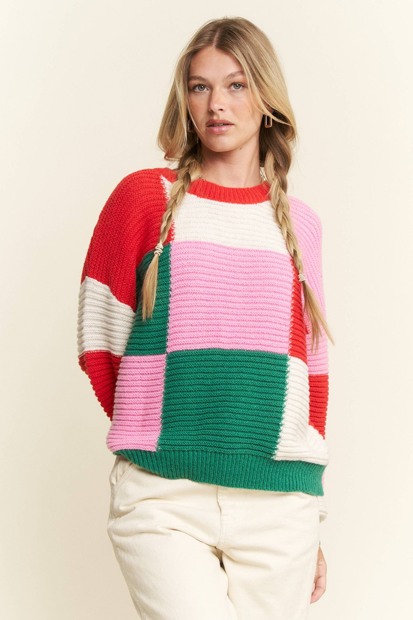 Holiday Geometric Colorful Sweater