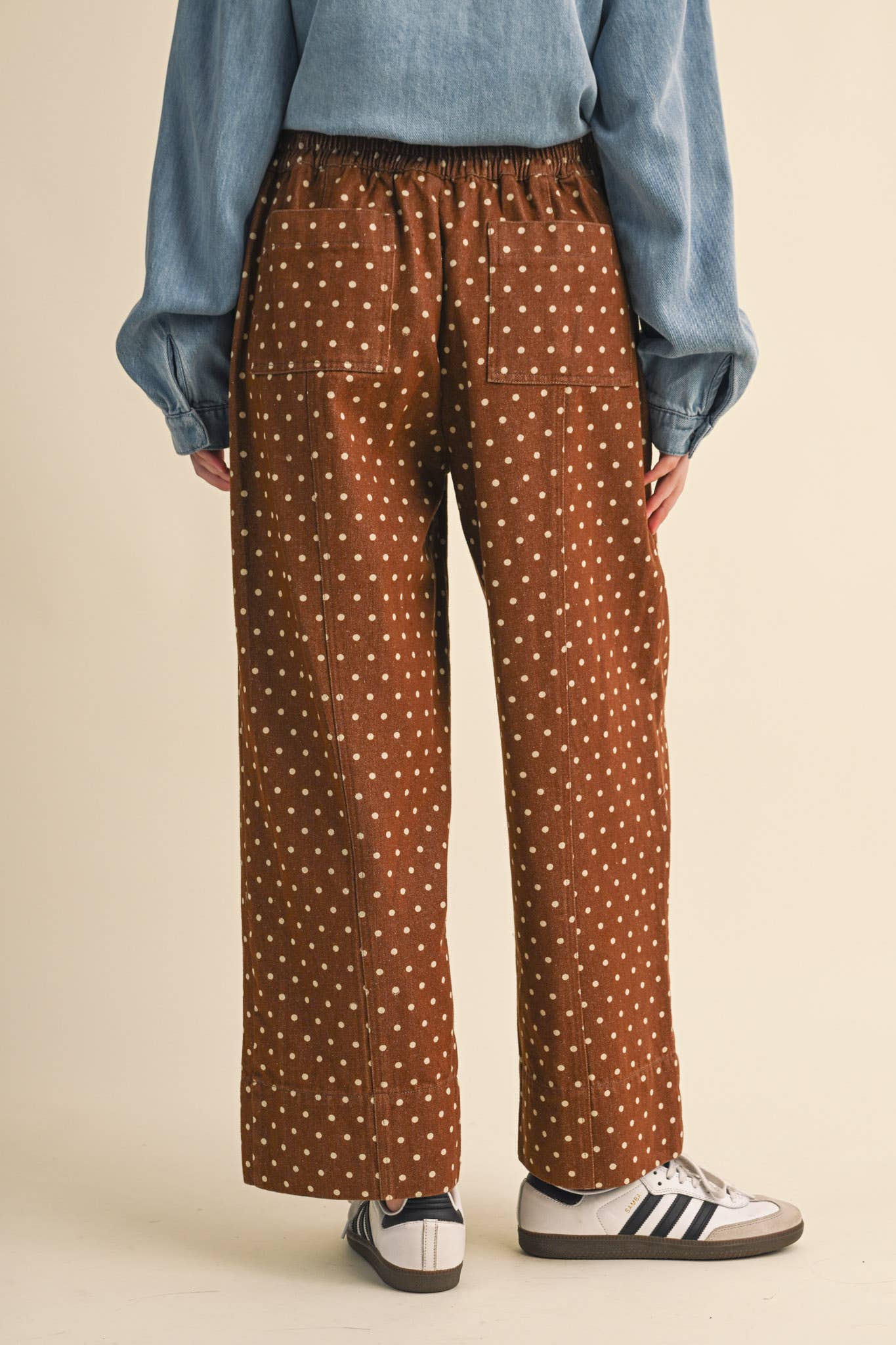 Polka Dot Drawstring Pants