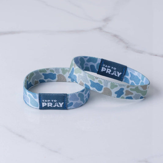 Tap To Pray® Wristband – River Rock Camo - Moss & Slate