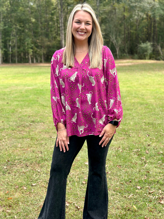 Darian Animal Print Top - Milly's Boutique