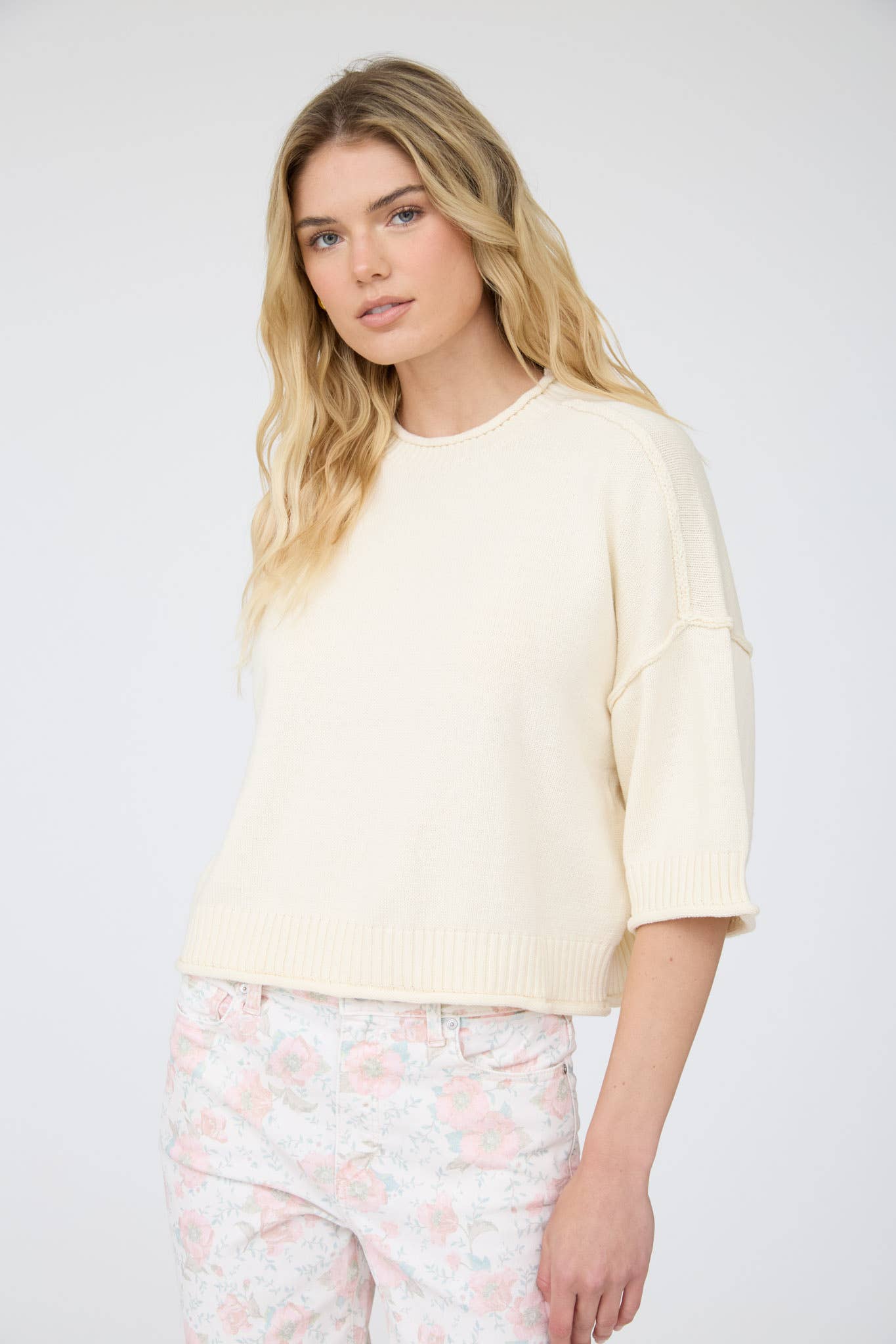 Vicki Exposed Seam Sweater