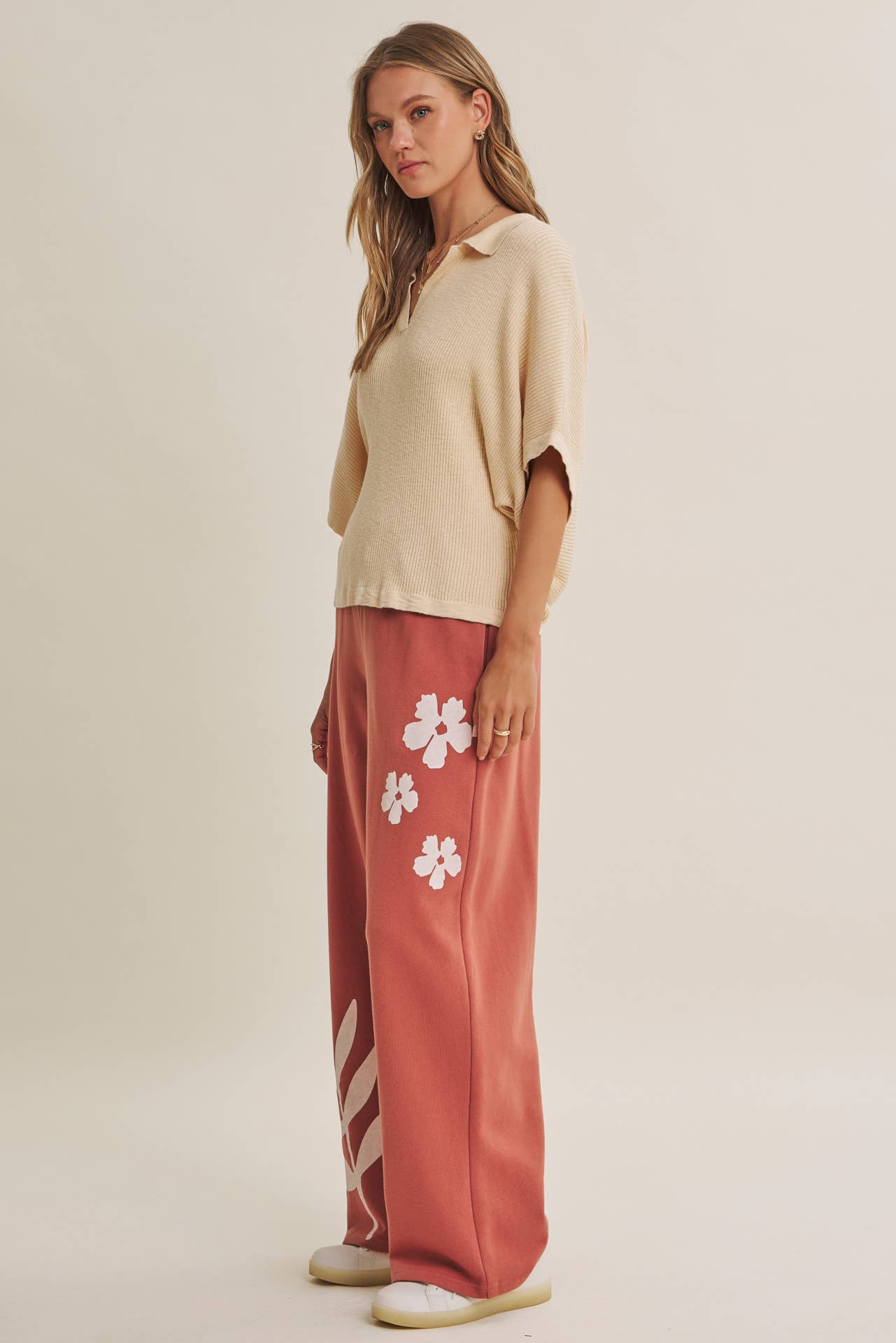 Claire Relaxed Slub Rib Dolman Sweater