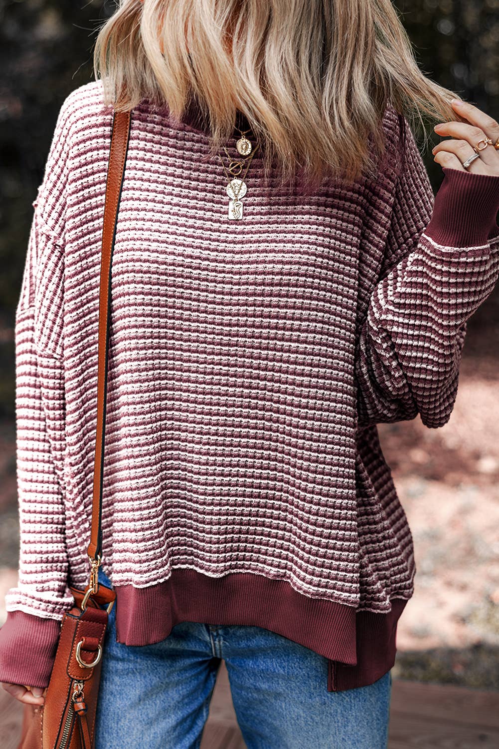 Loni Stripe Oversize Lightweight Top