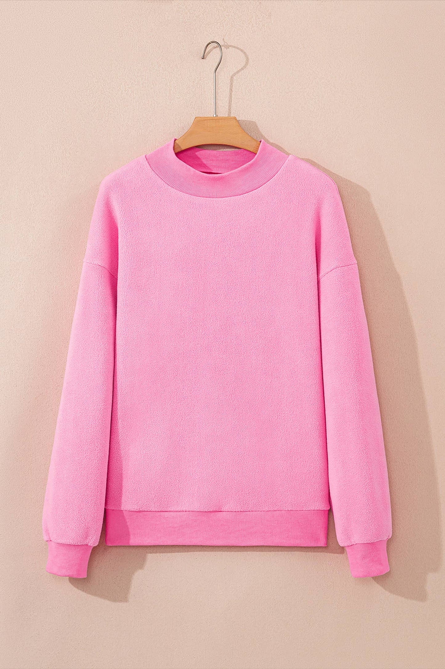 Oversized Mock Neck Sweatshirt