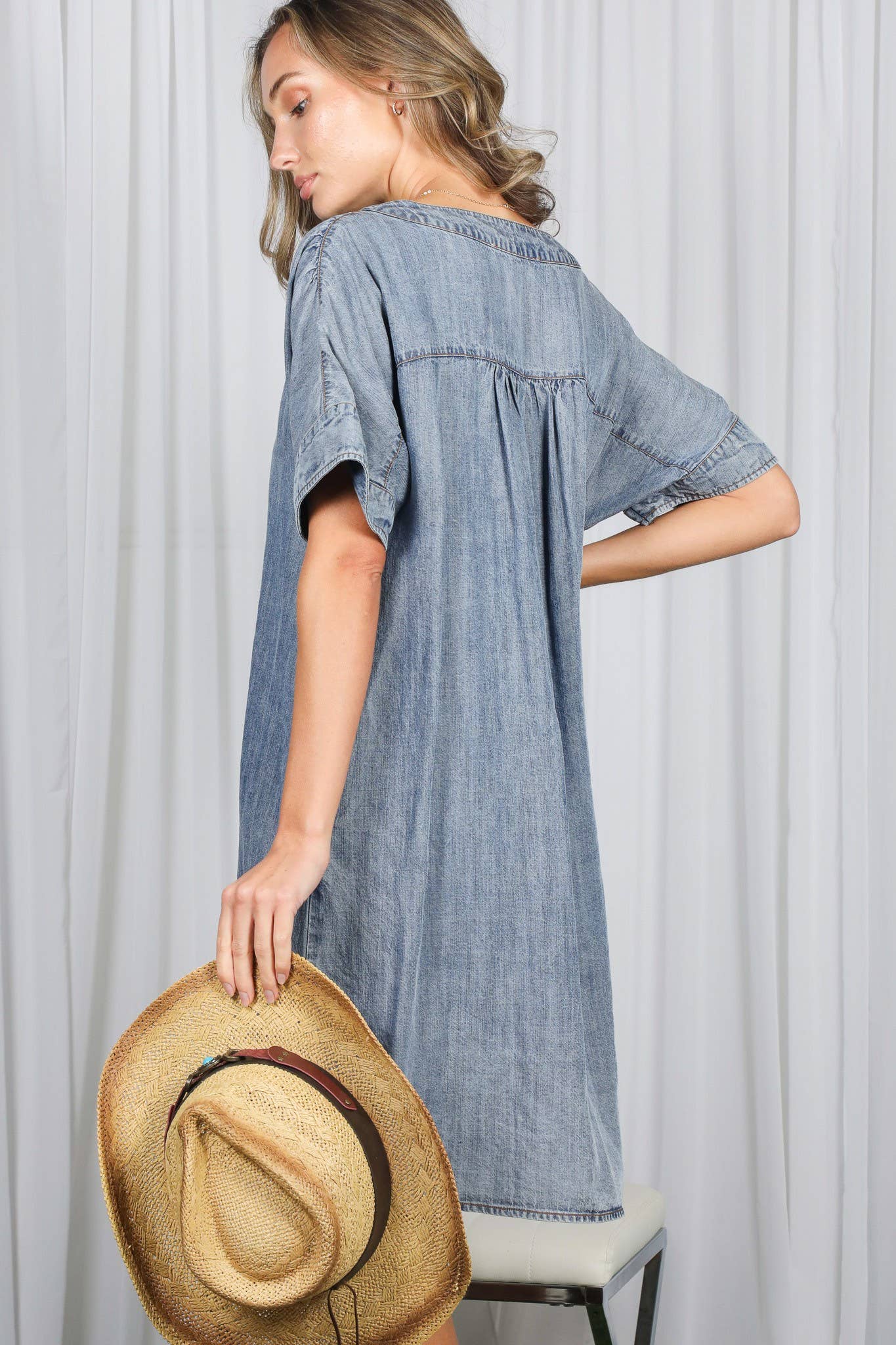 The Chambray Denim Dress