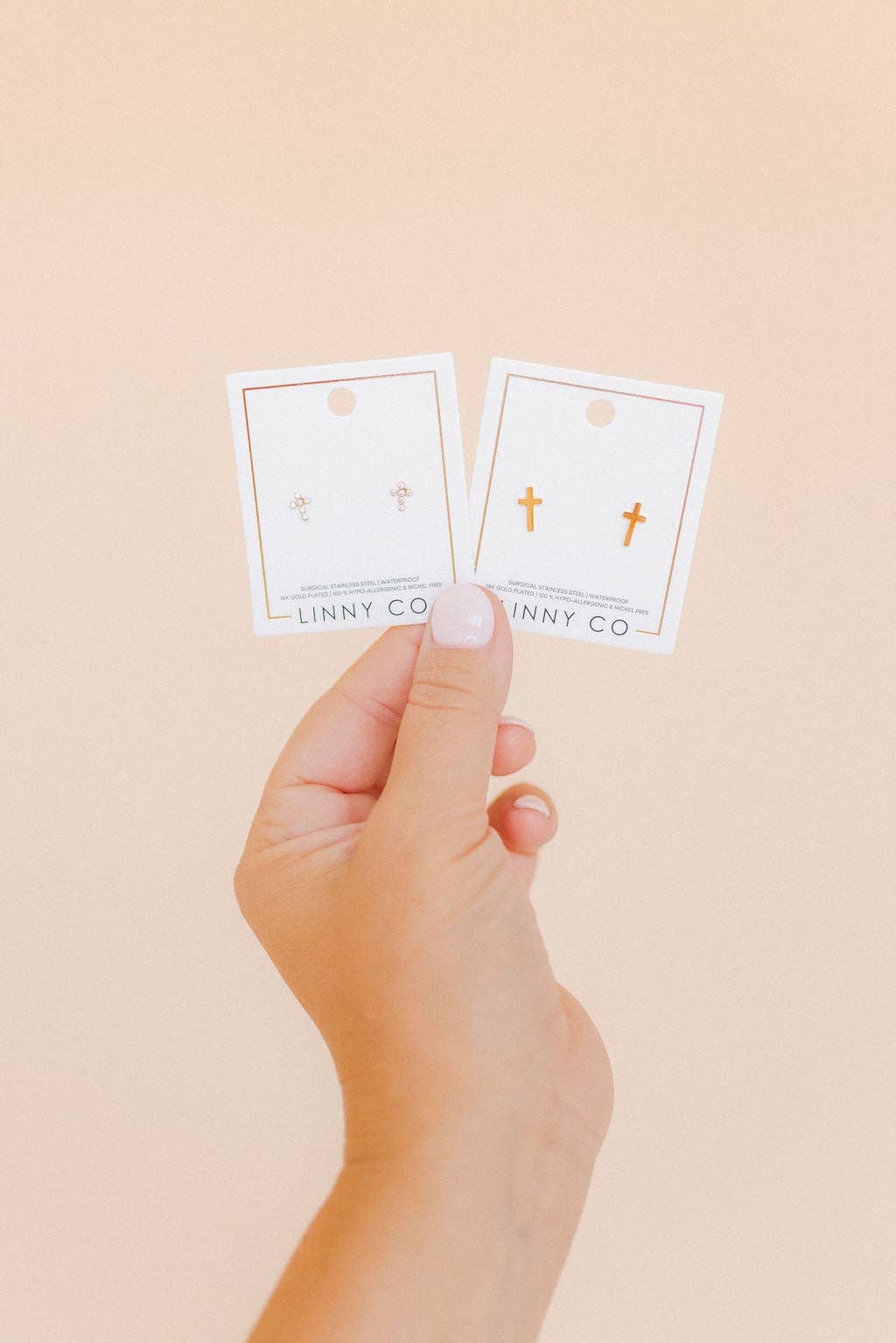 Screwback Stud Earrings - Catherine Cross