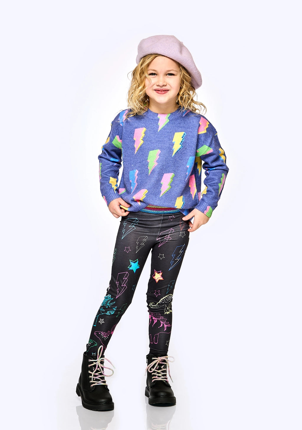 Thunderbolt Printed Tween Sweater - Milly's Boutique
