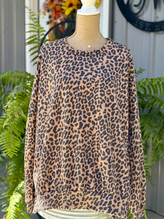 Mariah Animal Print Plus Top
