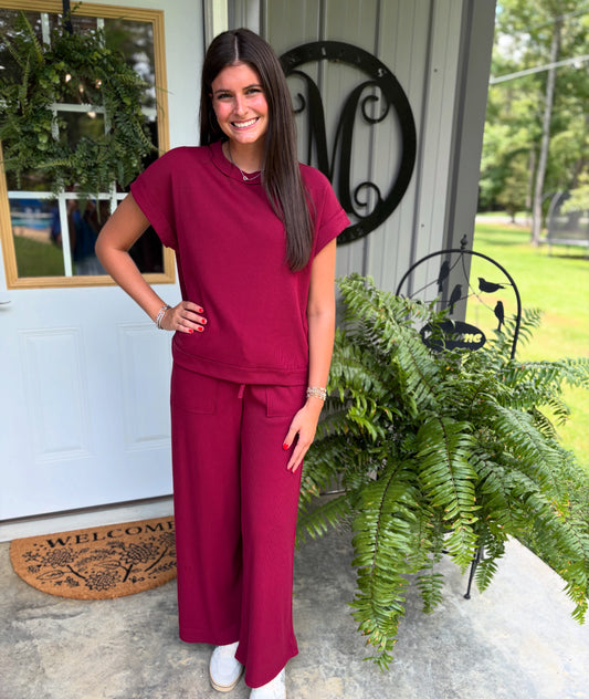 The Easy Ribbed Pant Set