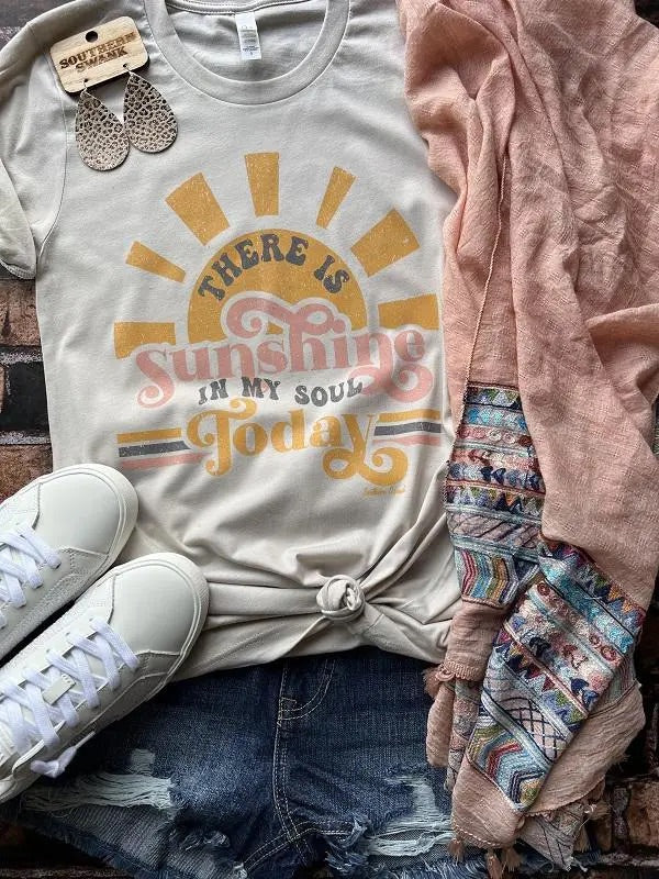 There’s Sunshine in My Soul Graphic Tee - Milly's Boutique