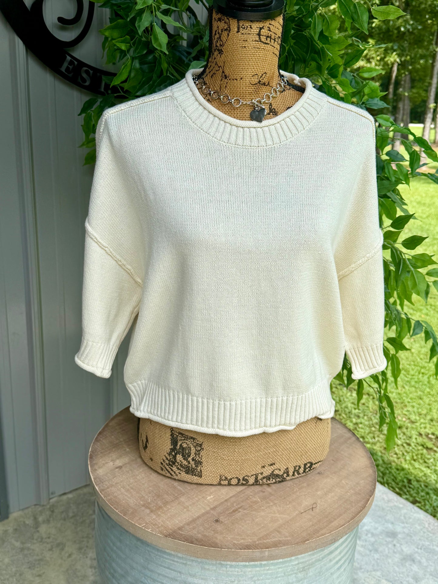 Vicki Exposed Seam Sweater