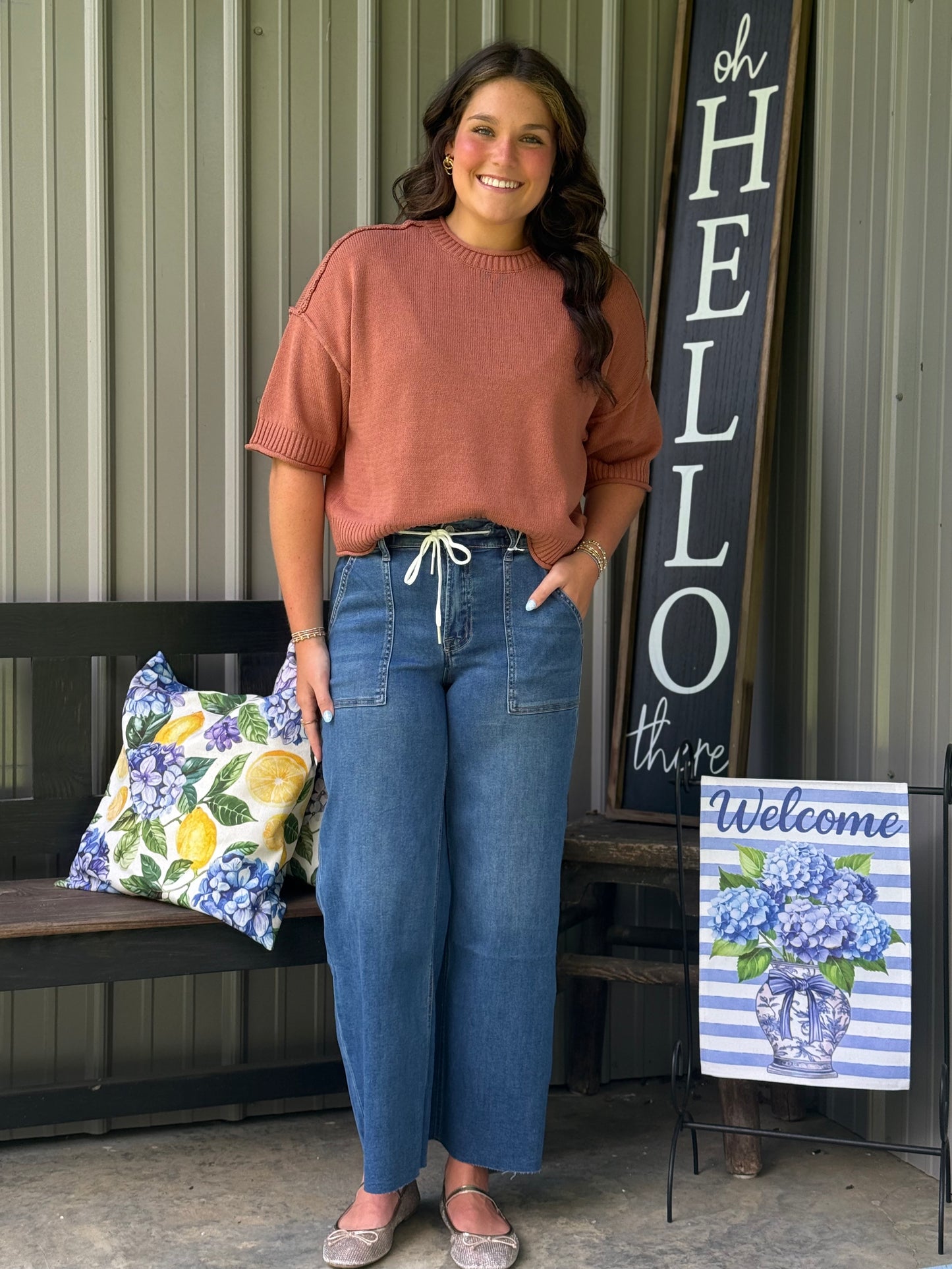 Vicki Exposed Seam Sweater