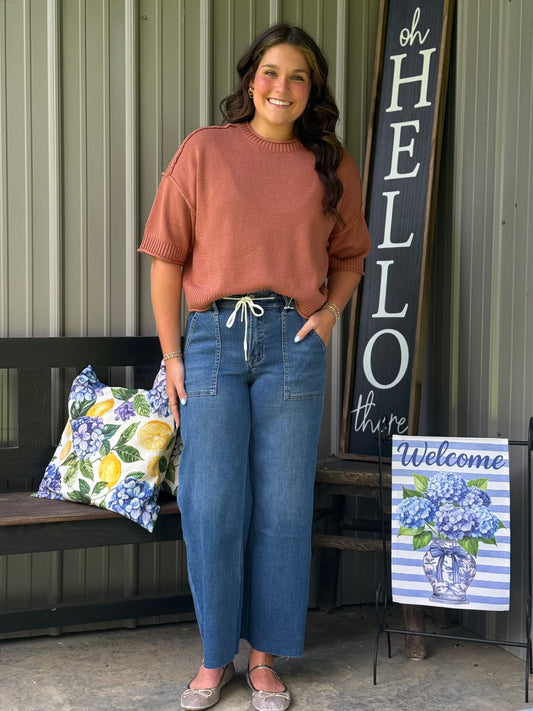 Vicki Exposed Seam Sweater