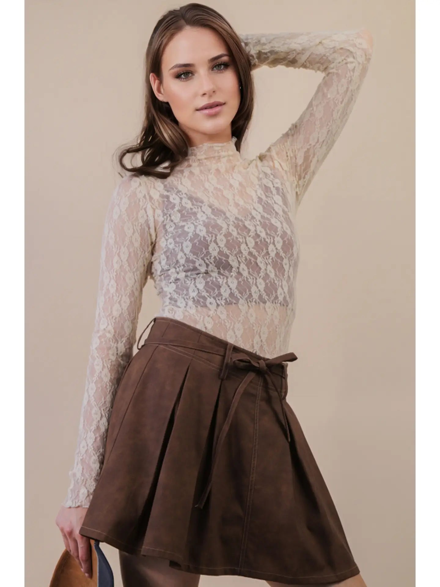 Mesh Floral Layering Top