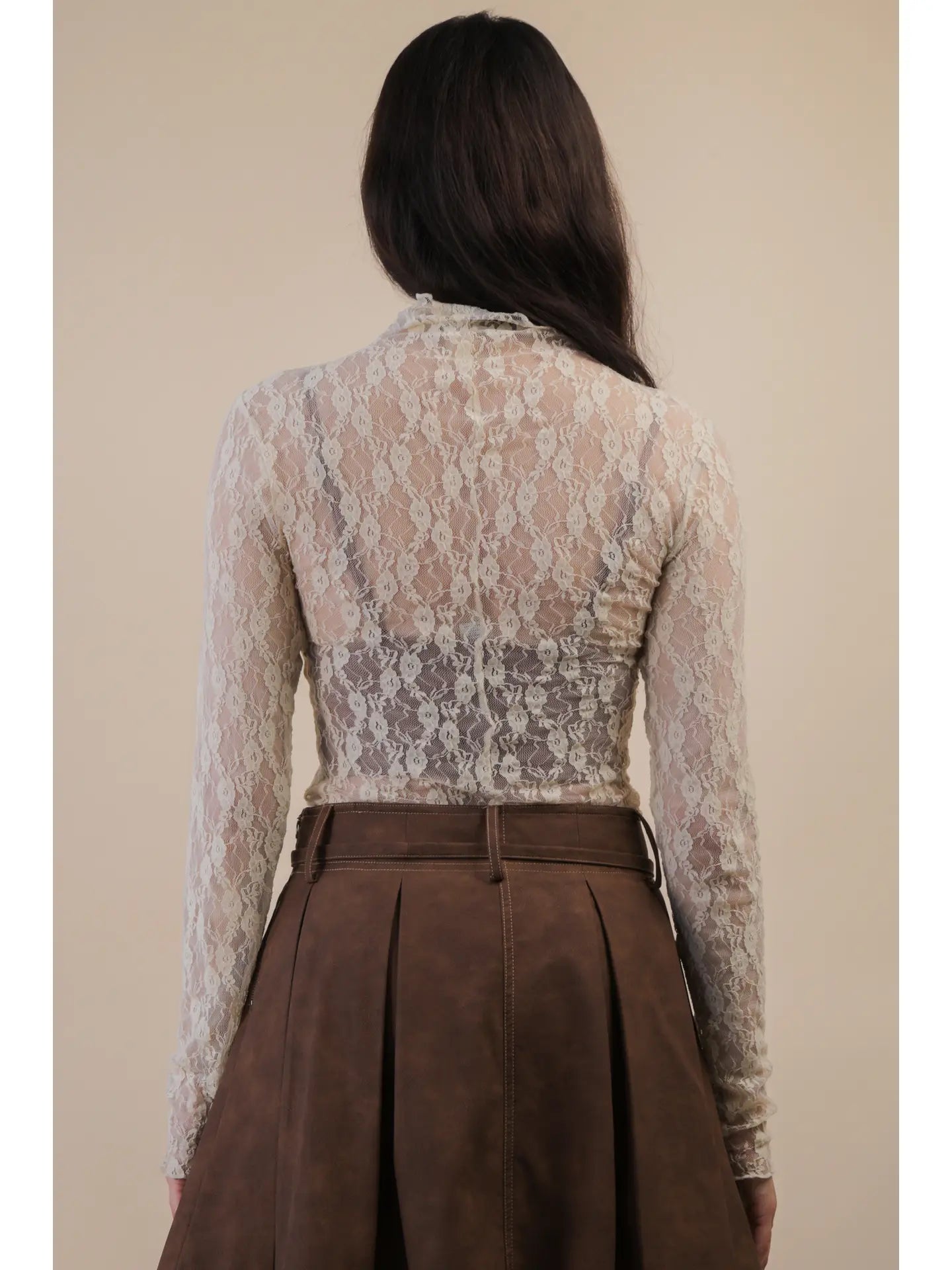 Mesh Floral Layering Top