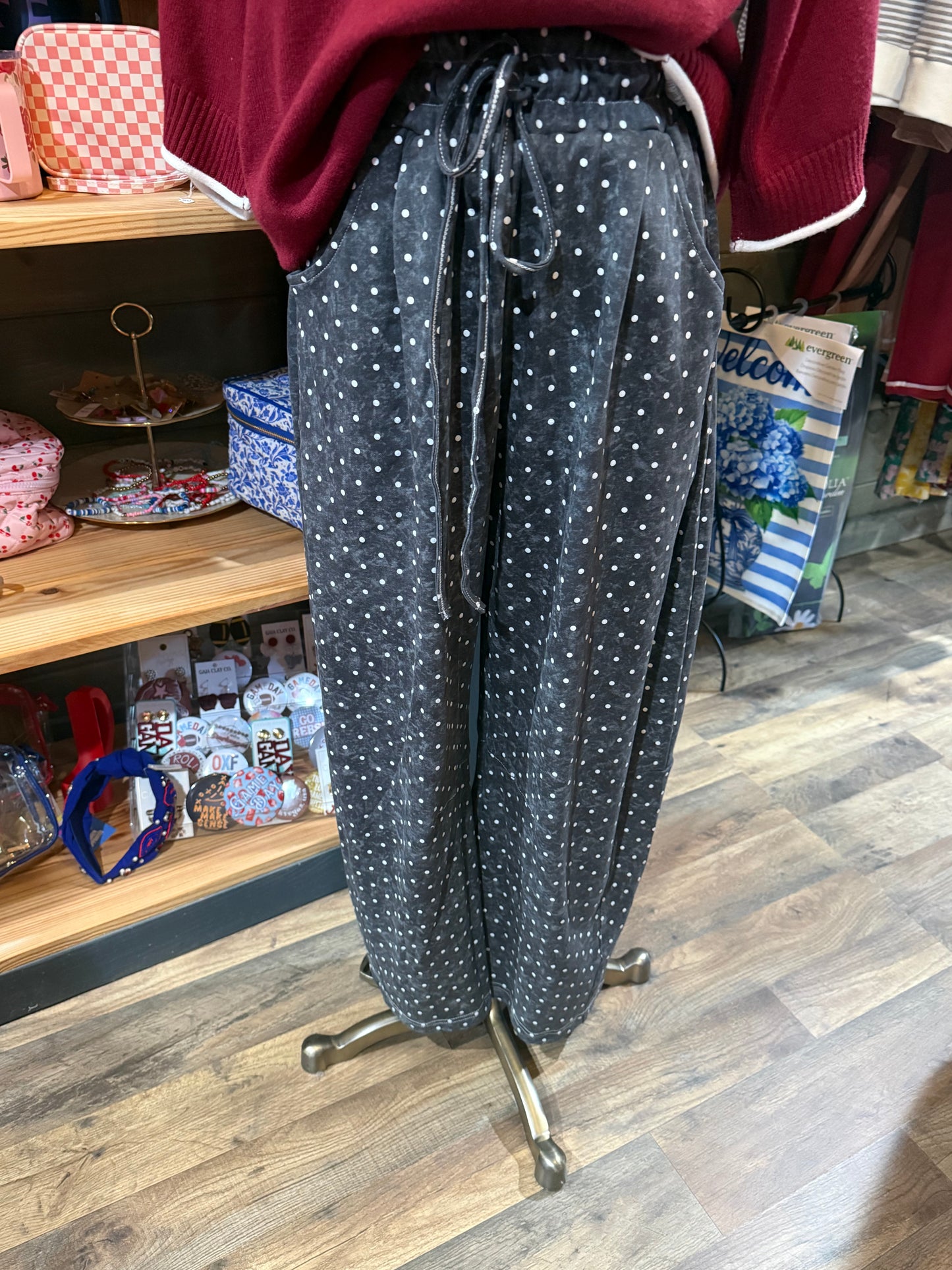 Mineral Washed Scuba Barrel Lounge Pants