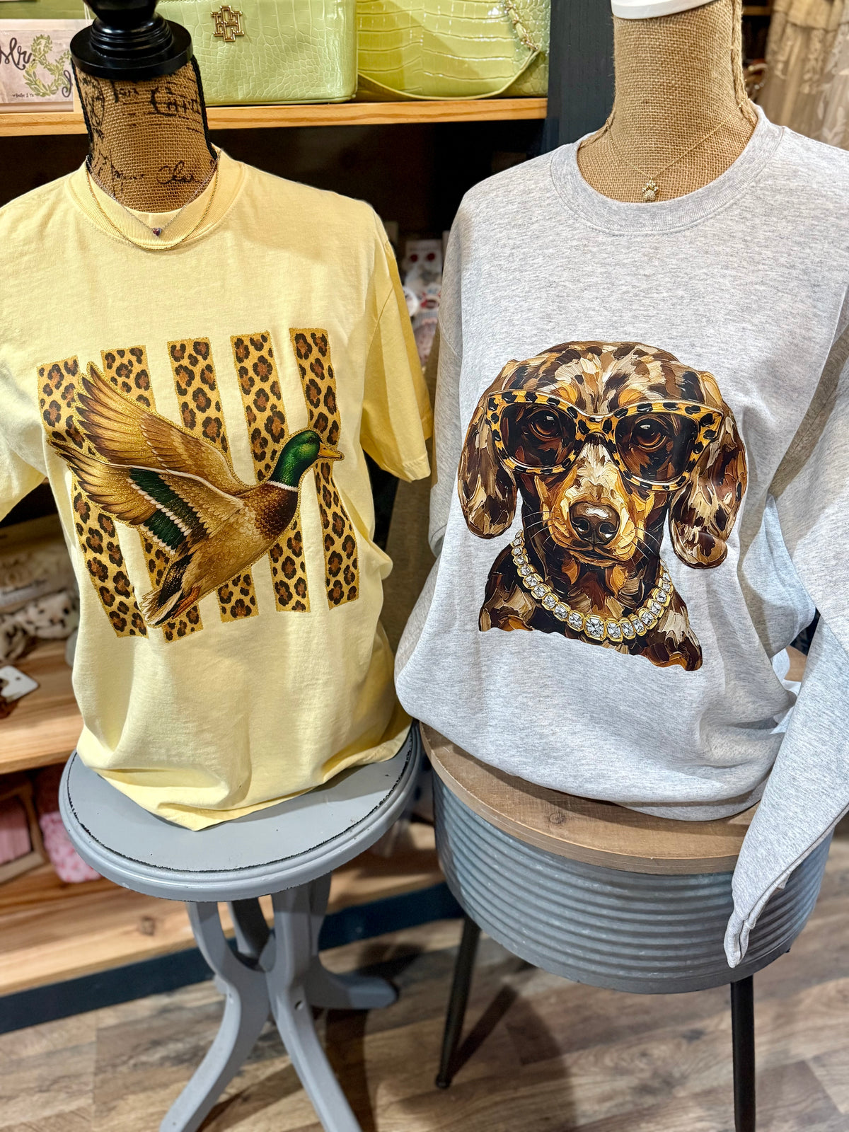 Boujee Dachshund Graphic Sweatshirt
