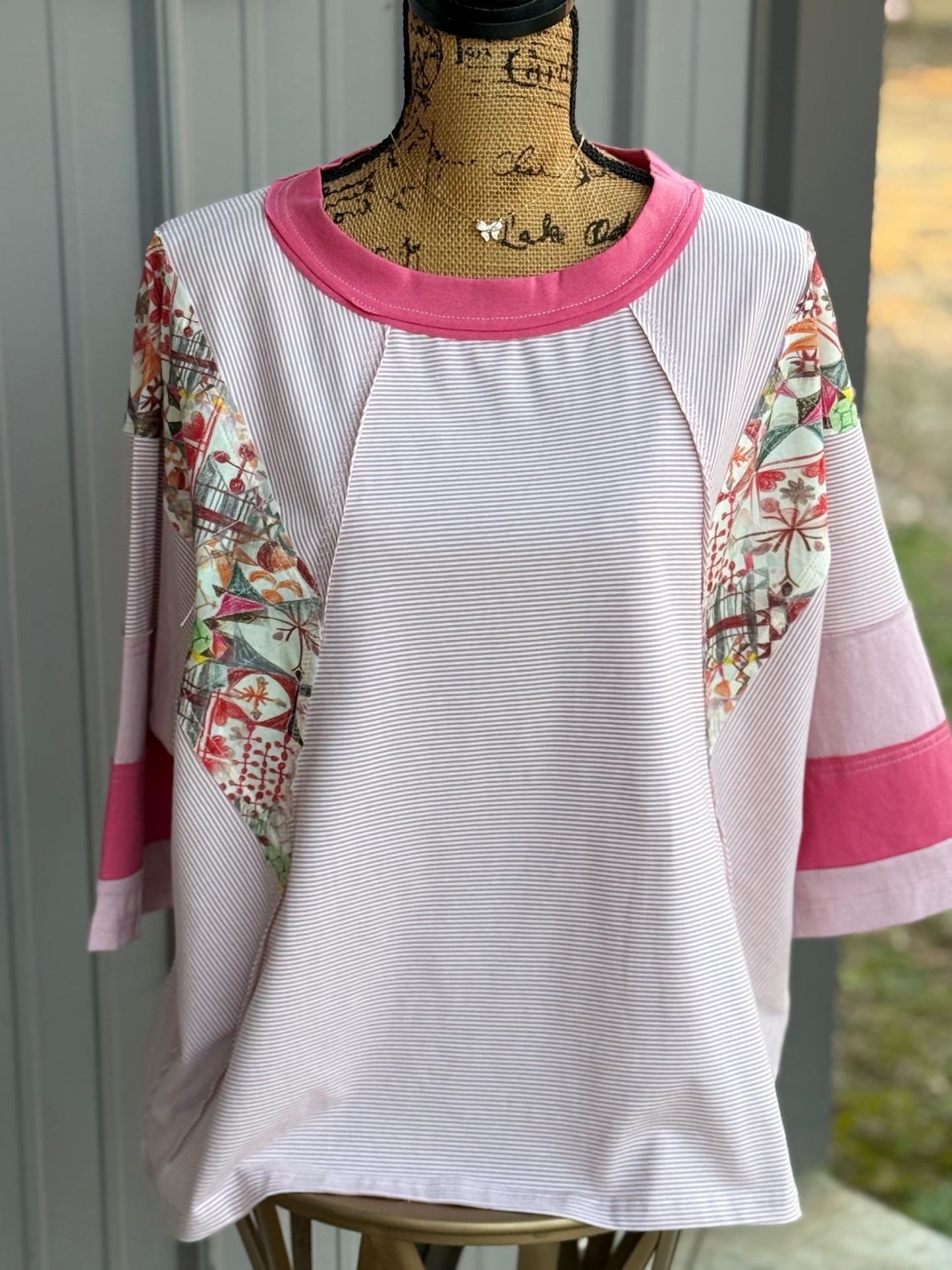 Eve Mixed Pattern Top