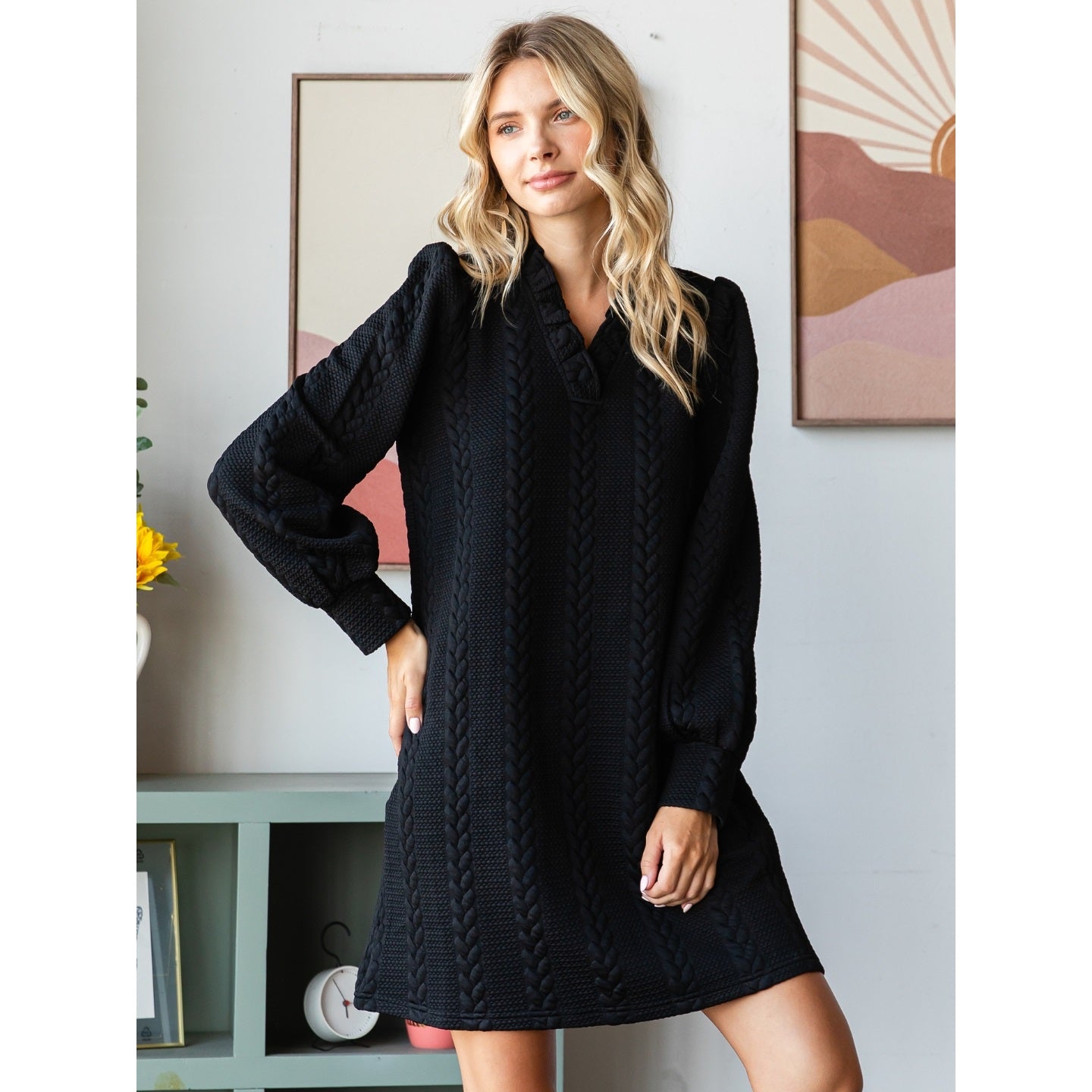 Tina Twist Textured Knit Dress