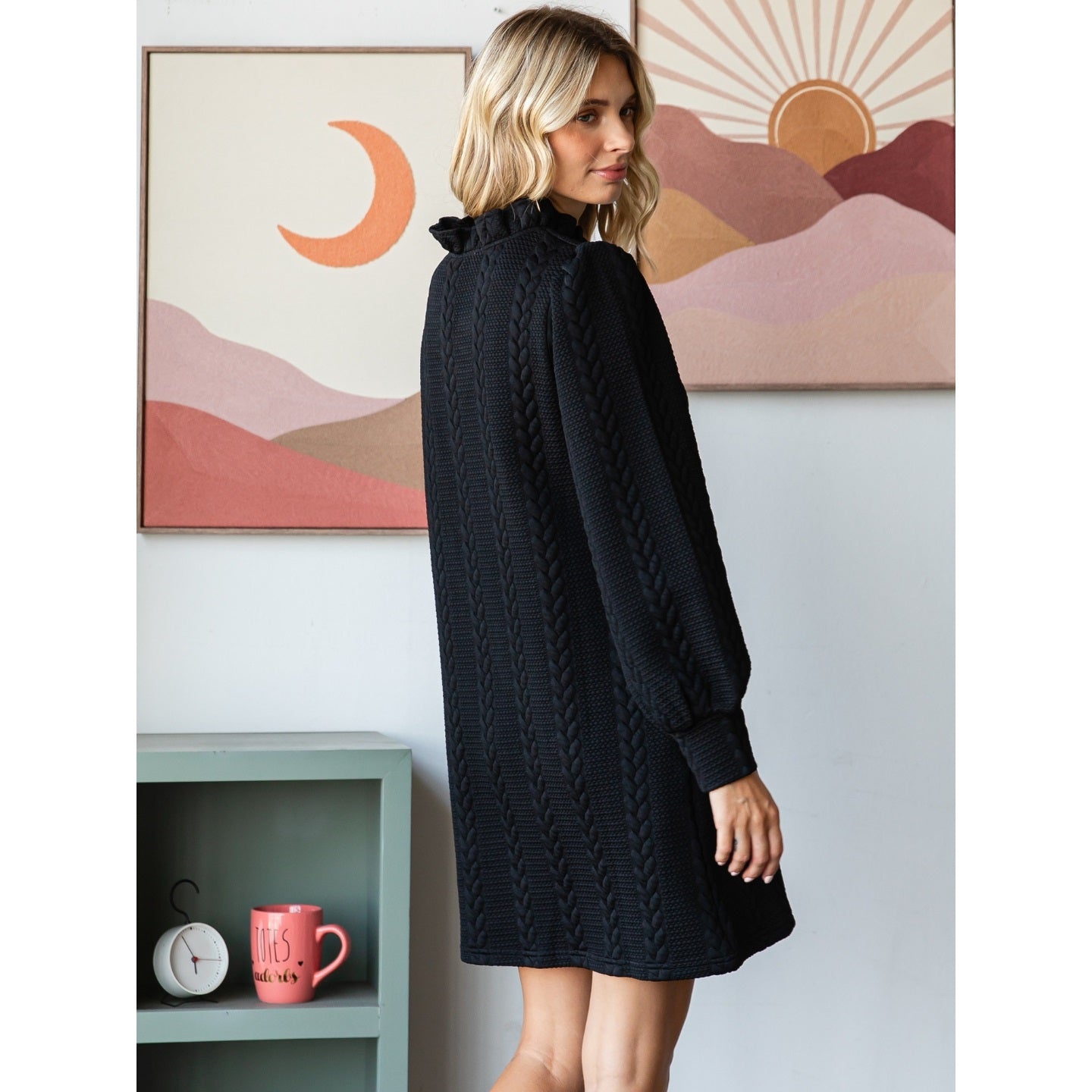 Tina Twist Textured Knit Dress