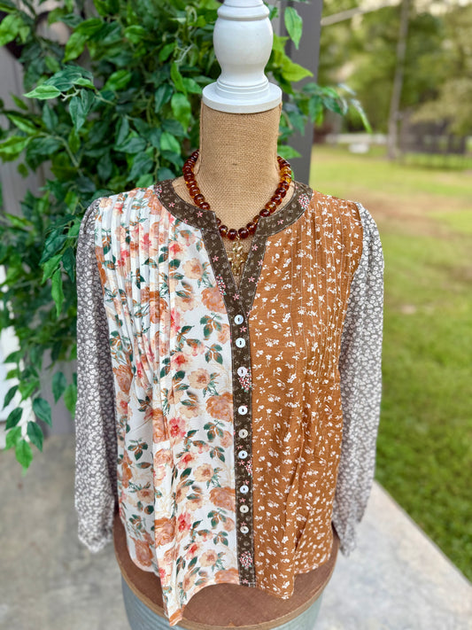 Darla Mixed Floral Print Blouse