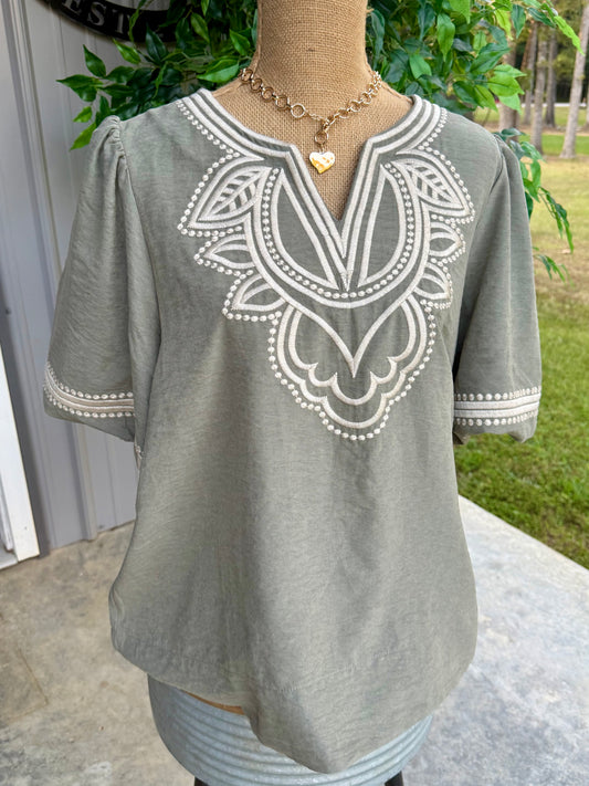 Dottie Poplin Plus  Top